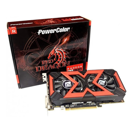 Placa de vídeo AMD PowerColor  Red Dragon Radeon RX 500 Series RX 550 AXRX 550-4GBD5-DHV5 4GB