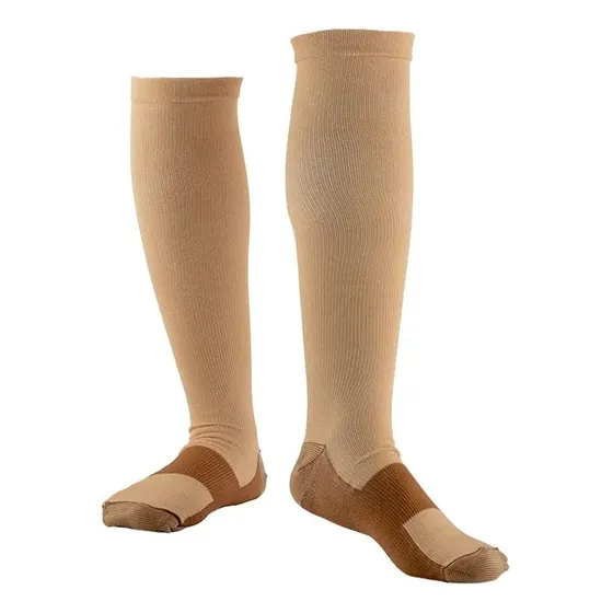Medias De Compresión 8-15mmhg, Hasta La Rodilla.