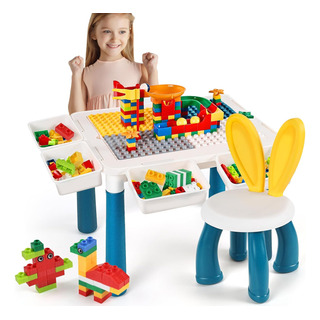 Mesa De Juego De Bloques Multifunción Para Niños Un Conjunto Mesa De Juego De Bloques Multifunción Para Niños Un Conjunto