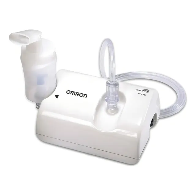 Nebulizador a pistón Omron NE-C801LA blanco