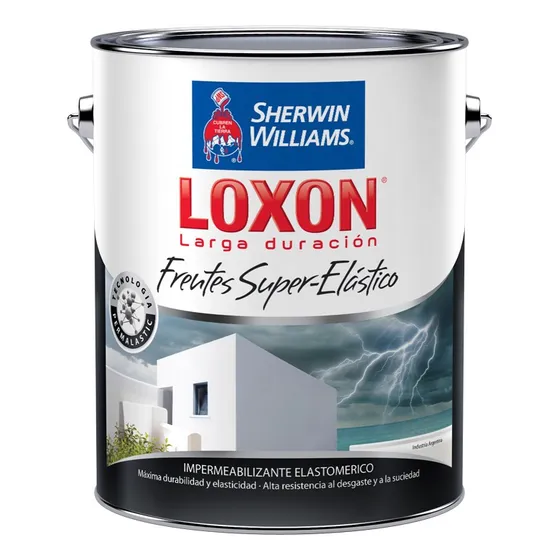 Sherwin Williams Loxon Impermeabilizante Frentes Super Elastico 4 Lts