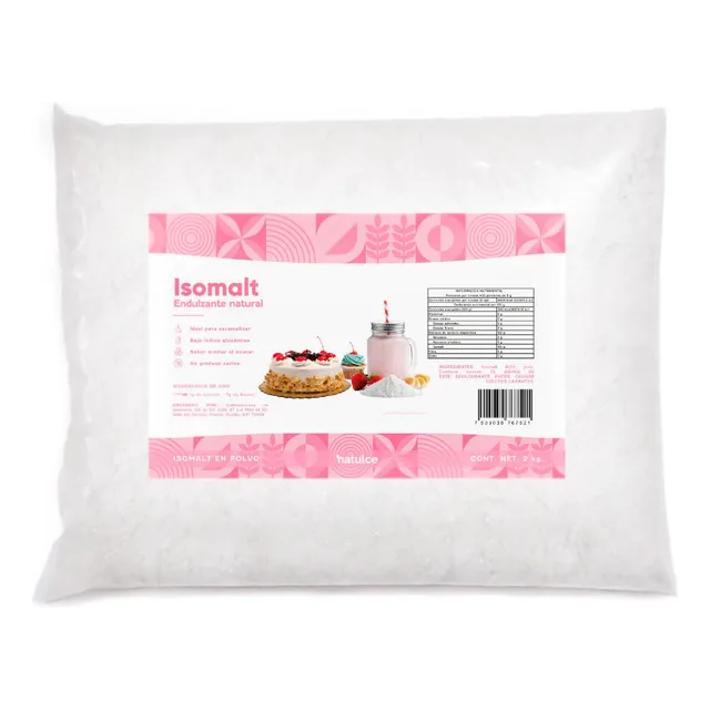 Isomalt Natulce 2 Kg Libre De Gluten Sustituto De Azúcar