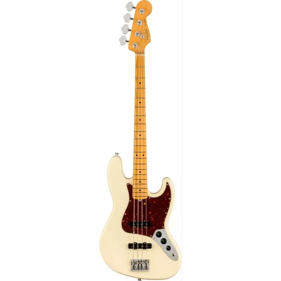 Baixo jazz baixo Fender American Professional Jazz Bass 4 cordas olímpicas brancas com acabamento barnizado