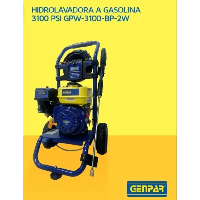 Hidrolavadora Industrial Genpar 3100psi A Gasolina.