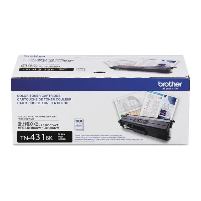 Tóner Brother Tn431bk  Rendimiento Standard  Negro 3000 Imp