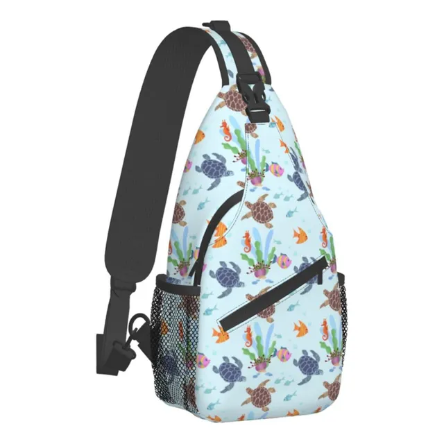 Twinyarh Bolso Bandolera Pecho Tortuga Marina Para Hombr
