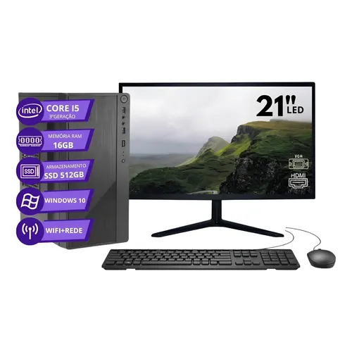 Computador Pc Completo I7 32gb Ssd 1tb Monitor 24 Wifi