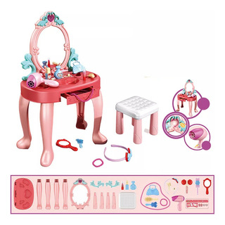 Set De Tocador Infantil Para Niña Con Luz Y Sonido Set De Tocador Infantil Para Niña Con Luz Y Sonido