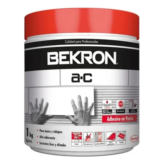 Adhesivo Ceramico Pasta Bekron Ac Pote 1 Kilo