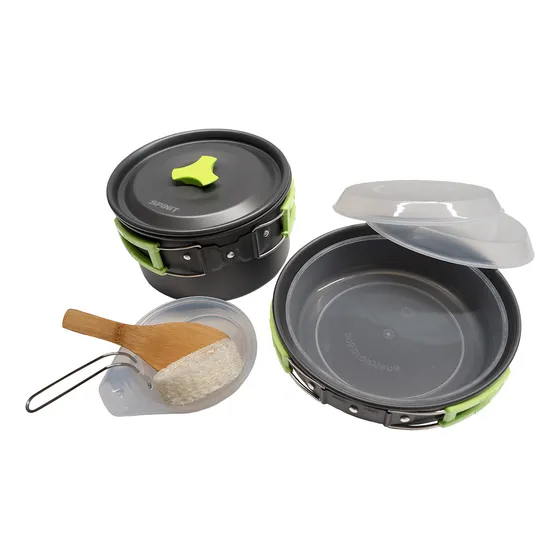 Marmita Spinit Set Cocina Para Camping 2 Personas X10 Piezas