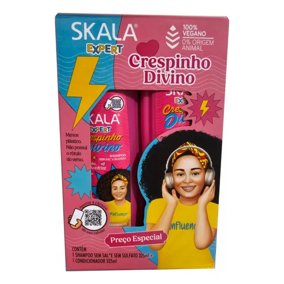 Duo Skala Shampoo + Acondicionador Crespinho Divino Kids