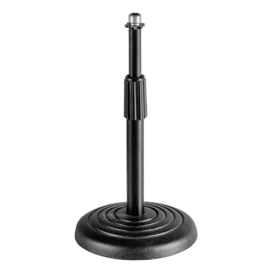 Pedestal microfone de mesa base de ferro Aweda AMS-822 negro