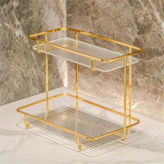 Estante Cosmetico Baño Lavabo Almacenamiento Acrilico
