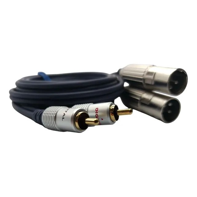 Cable Xlr Canon Macho Rca 2x2 Rojo Blanco 3,6 Metros