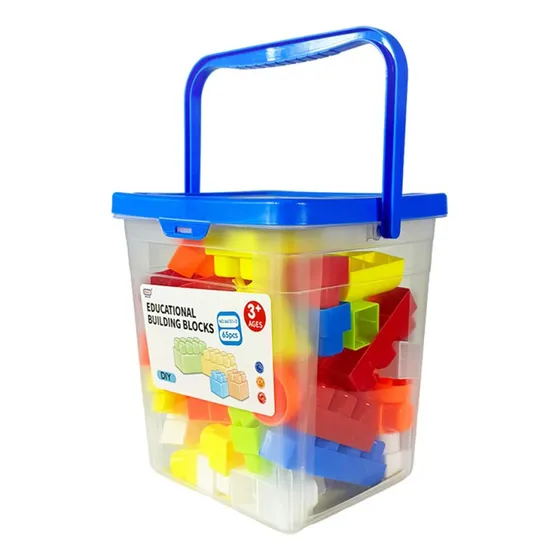 Juguete Kit Bloques Para Armar 65pzas 17 X 19 Cm