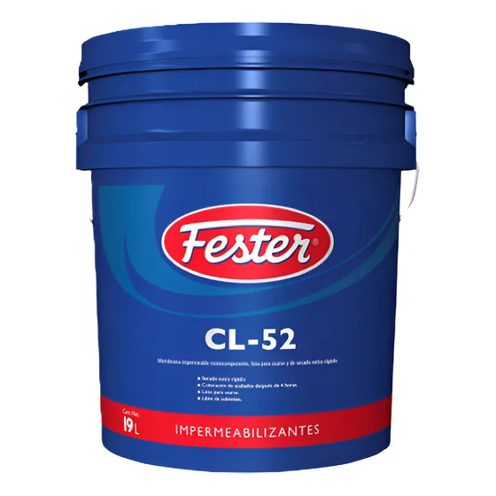Impermeabilizante Fester Cl-52 Para Baños Y Terrazas Acabado Mate Color Azul