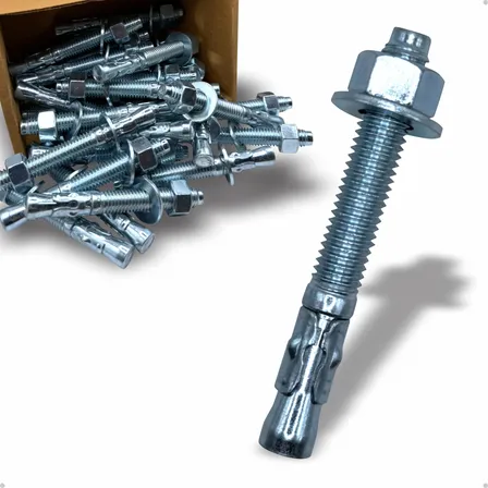 Chumbador Parabolt 1/2 X 4 Com Porca E Arruela Kit 20un Aço Prata