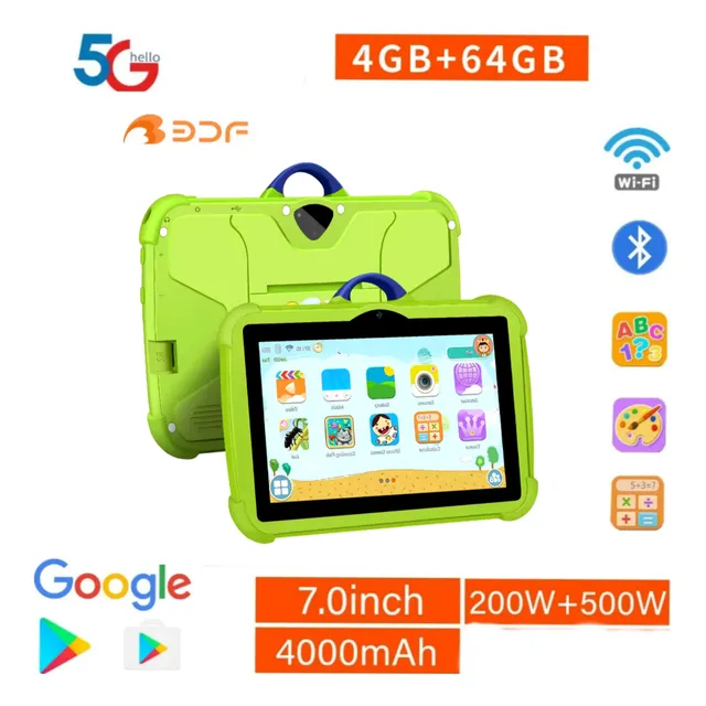 Tablet 7 Pulgadas Wifi 5g, 4gb De Ram, 64gb De Rom,