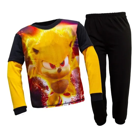 Pijama De Sonic Amarillo