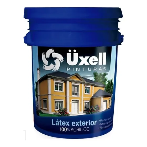 Latex Exterior 100% Acrilico Uxell Colores X 20 Lts Acabado - Color Negro