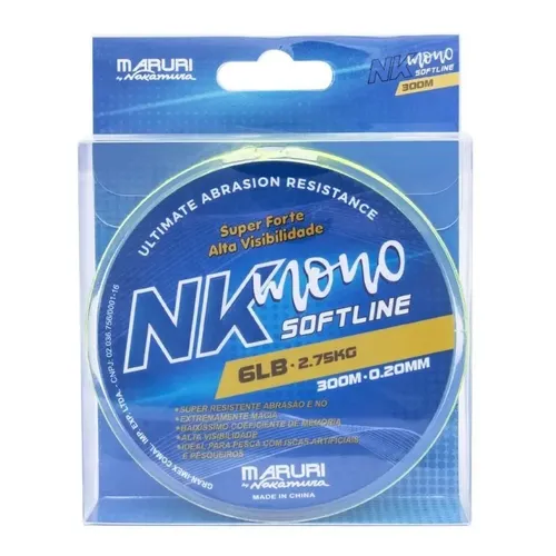 Linha Nk Mono Softline Maruri By Nakamura 0,26mm 4,44kg 300m