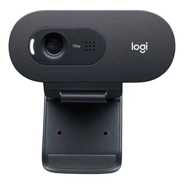 Cámara web Logitech C505 HD 30FPS color negro