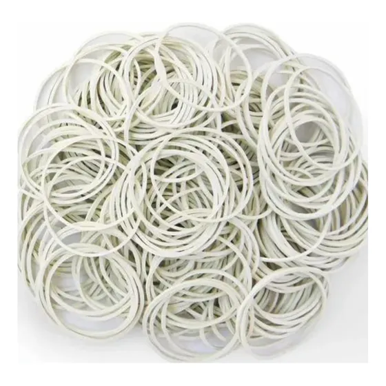Elasticos Blancos Hand Para Billetes 1 Kilo Aprox. Ligas