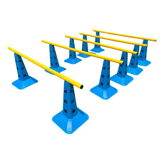 Set 10 Conos De 33 Cm Con Postes Con Altura Ajustable Set 10 Conos De 33 Cm Con Postes Con Altura Ajustable