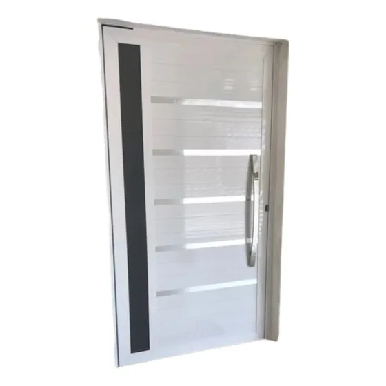 Porta Pivotante De Lambril 210x120 C/ 1 Vidro 