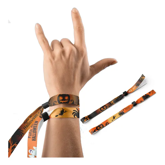 Kit 200 - Pulseiras Personalizadas De Tecido