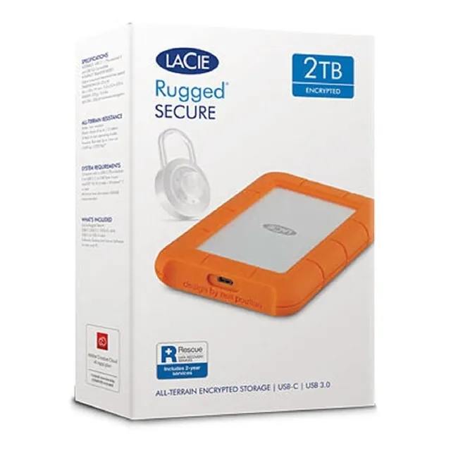 Disco Duro Externo Lacie 2tb Usb-c 2.5  Rugged- Boleta