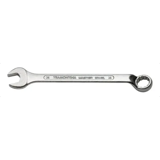 Llave combinada Tramontina de 26 mm en acero cromado con cuello