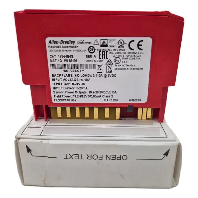 Allen Bradley 1734-ie4s Módulo Entrada Seguridad Analógica
