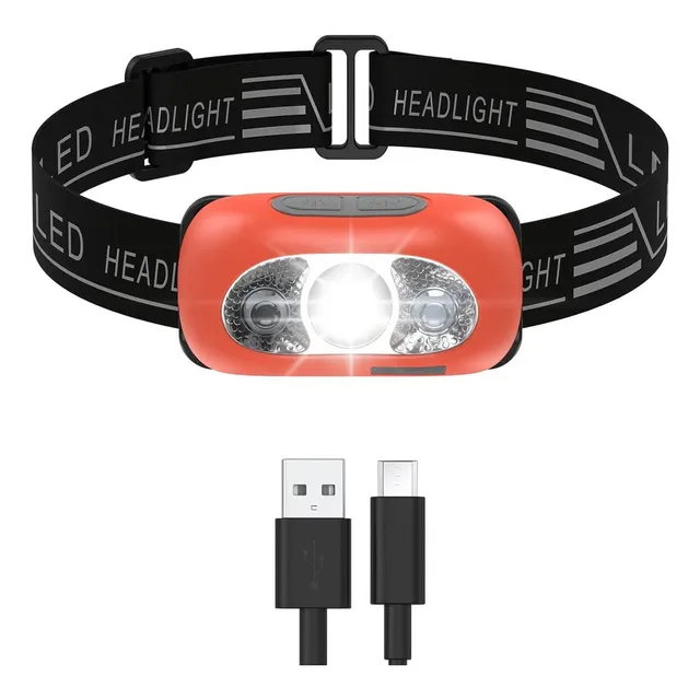 Linterna Led Manos Libres Recargable Usb, 500lm, Impermeable