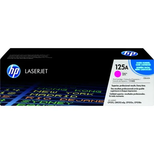 Toner Cb543a Cb543 Hp 125 Magenta Cp1215 Cm1312 1515 Cp1815 Color De La Tinta Magenta