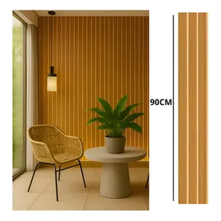 Kit 40 Placas Madeira Parede Ripada 90x11 Envio Rapido Freijo 90cm