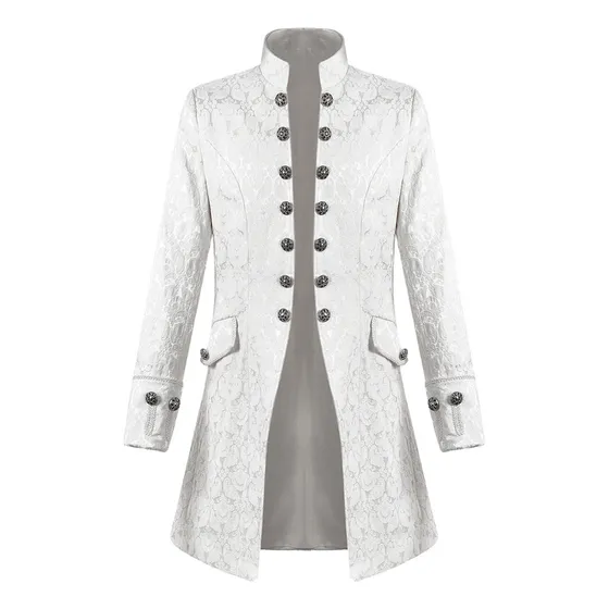 Chaqueta Gótica Tipo S Para Hombre, Estilo Medieval, Cuello