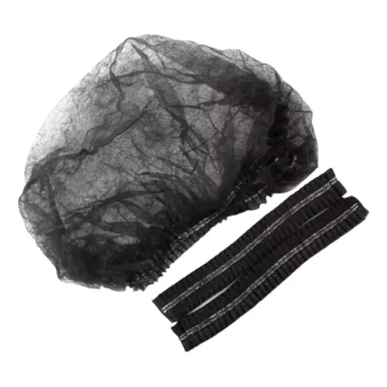 Cofia Gorro Negro Descartable. Paq 100u. Gastronomia Tatoo