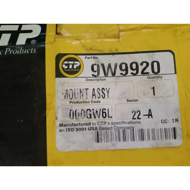 9w9920 Mount Assy Para Equipos Caterpillar