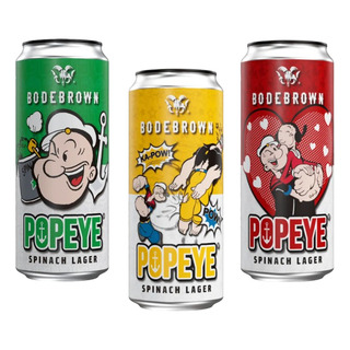 Cerveja Bodebrown Popeye Spinach Lager - Kit 3 Latas 473ml Cerveja Bodebrown Popeye Spinach Lager - Kit 3 Latas 473ml