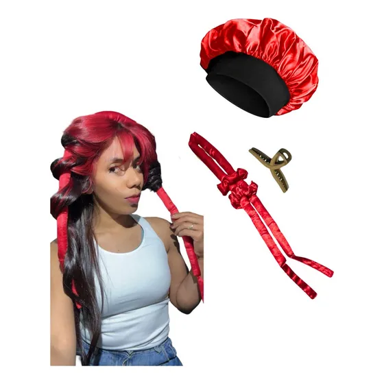 Buclera Sin Calor Rizador + Gorro Saten Antifrizz Ondas