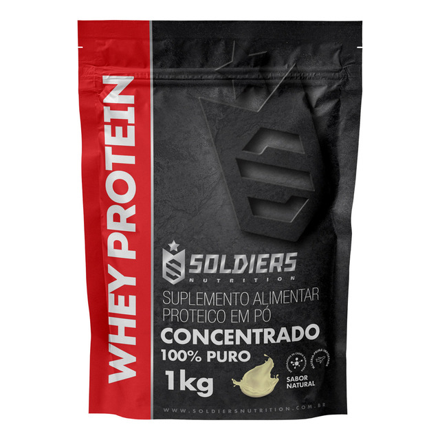 Whey Protein Concentrado 1kg Sabor Natural 100% Puro Importado On / Optimum - Soldiers Nut... Whey Protein Concentrado 1kg Sabor Natural 100% Puro Importado On / Optimum - Soldiers Nut...