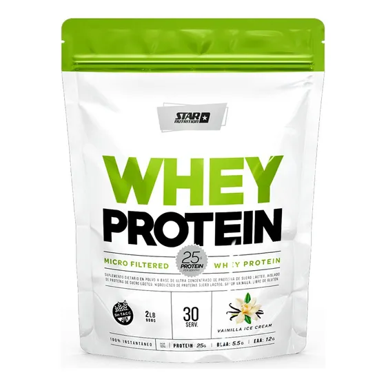 Suplemento En Polvo Star Nutrition Proteínas Sabor Vainilla En Bolsa De 908g