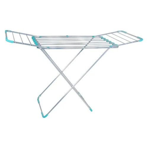 Tendedor De Ropa Aluminio Pie Grande Plegable Liviano 15kg 