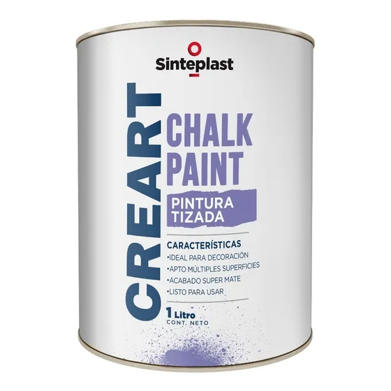 Pintura Tizada Al Agua 1 Litro Chalk Paint Sinteplast