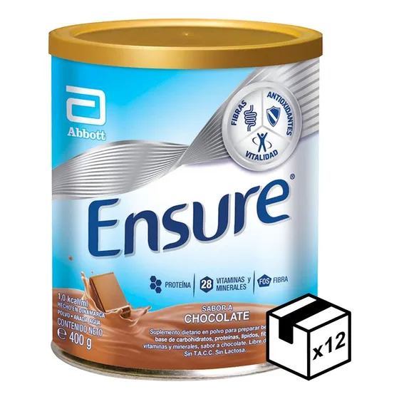 Pack 12 Ensure Polvo 400g Multivitaminas Y Multiminerales