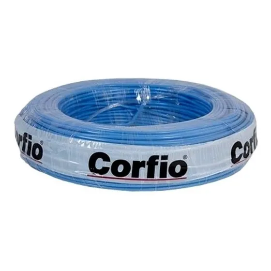 Fio Flexível 750v 2,5mm Corfio Rolo 100metros Azul