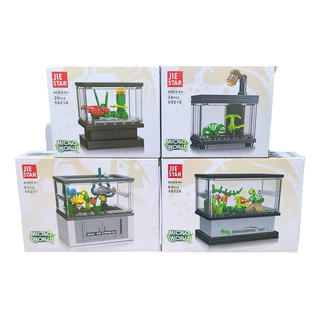 Pack 4 Bloques De Construcción, Peceras, Puzzle 3d Coleccion Pack 4 Bloques De Construcción, Peceras, Puzzle 3d Coleccion