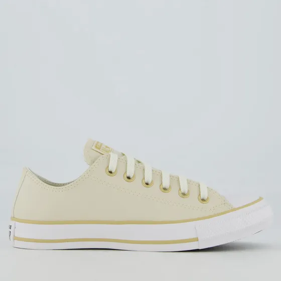 Tênis Converse All Star Chuck Taylor Bege E Branco
