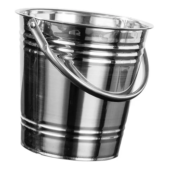 Cubo De Hielo Cubo De Cerveza Con Mango De Metal Cubierta 6l